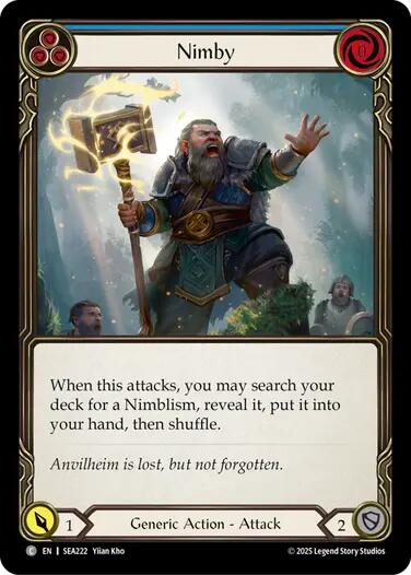 Nimby (Blue) [SEA222] (High Seas)  Rainbow Foil | Good Games Morley