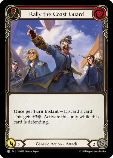 Rally the Coast Guard (Red) [SEA223] (High Seas)  Rainbow Foil | Good Games Morley