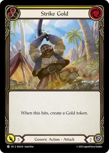 Strike Gold (Yellow) [SEA230] (High Seas)  Rainbow Foil | Good Games Morley