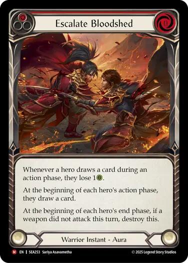 Escalate Bloodshed [SEA253] (High Seas)  Rainbow Foil | Good Games Morley