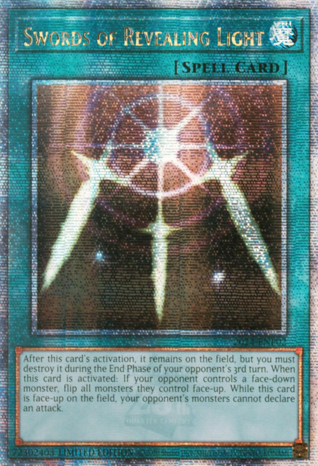 Swords of Revealing Light [2024-ENP02] Quarter Century Secret Rare | Good Games Morley