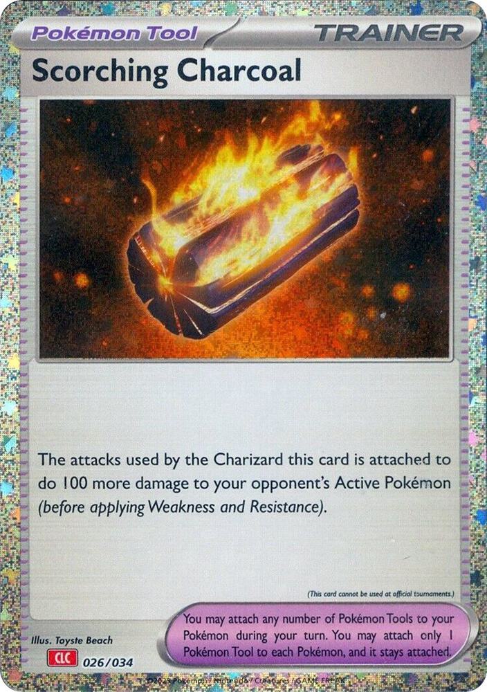 Scorching Charcoal 026/034 (Trading Card Game Classic)  - Holofoil | Good Games Morley