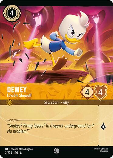Dewey - Lovable Showoff (Cold Foil) (2/204) [Reign of Jafar] | Good Games Morley