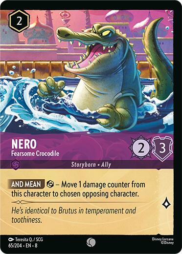Nero - Fearsome Crocodile (Cold Foil) (65/204) [Reign of Jafar] | Good Games Morley