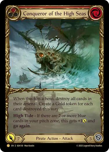 Conqueror of the High Seas (Treasure) [SEA130] (High Seas)  Cold Foil | Good Games Morley