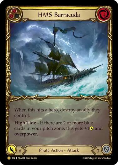 HMS Barracuda (Treasure) [SEA134] (High Seas)  Cold Foil | Good Games Morley