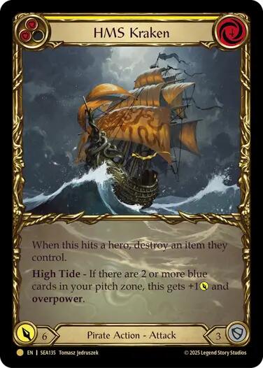 HMS Kraken (Treasure) [SEA135] (High Seas)  Cold Foil | Good Games Morley