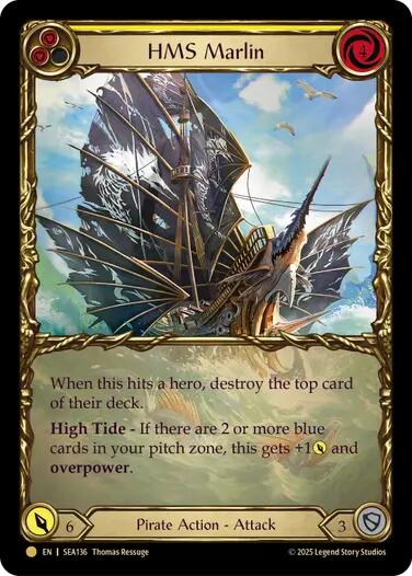 HMS Marlin (Treasure) [SEA136] (High Seas)  Cold Foil | Good Games Morley