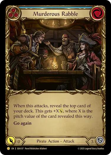 Murderous Rabble (Treasure) [SEA137] (High Seas)  Cold Foil | Good Games Morley