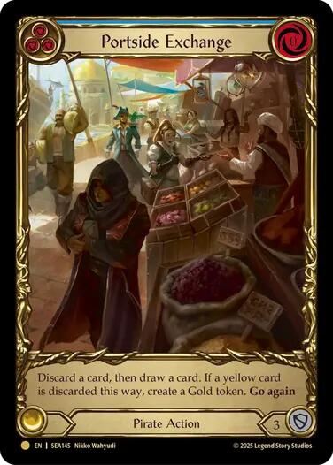 Portside Exchange (Treasure) [SEA145] (High Seas)  Cold Foil | Good Games Morley