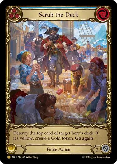 Scrub the Deck (Treasure) [SEA147] (High Seas)  Cold Foil | Good Games Morley
