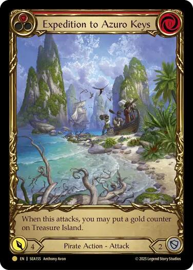 Expedition to Azuro Keys (Treasure) [SEA155] (High Seas)  Cold Foil | Good Games Morley