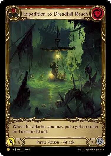 Expedition to Dreadfall Reach (Treasure) [SEA157] (High Seas)  Cold Foil | Good Games Morley