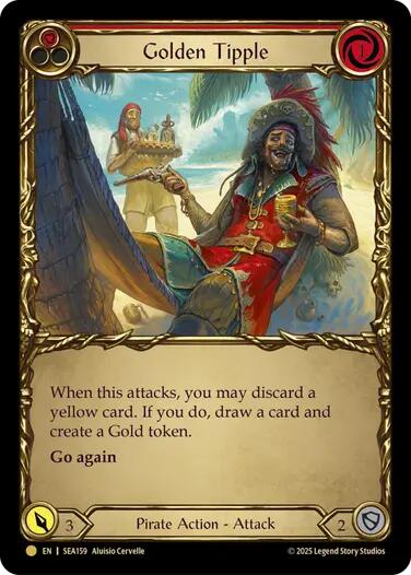 Golden Tipple (Red) (Treasure) [SEA159] (High Seas)  Cold Foil | Good Games Morley