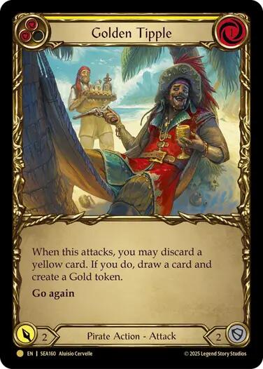 Golden Tipple (Yellow) (Treasure) [SEA160] (High Seas)  Cold Foil | Good Games Morley