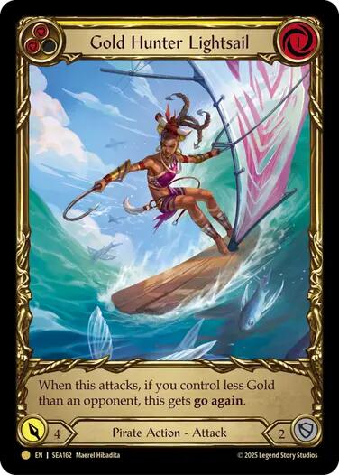 Gold Hunter Lightsail (Treasure) [SEA162] (High Seas)  Cold Foil | Good Games Morley