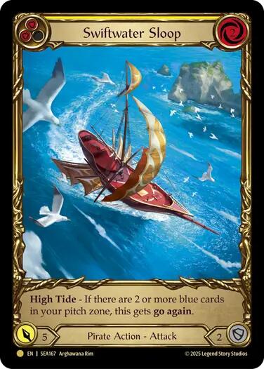Swiftwater Sloop (Yellow) (Treasure) [SEA167] (High Seas)  Cold Foil | Good Games Morley