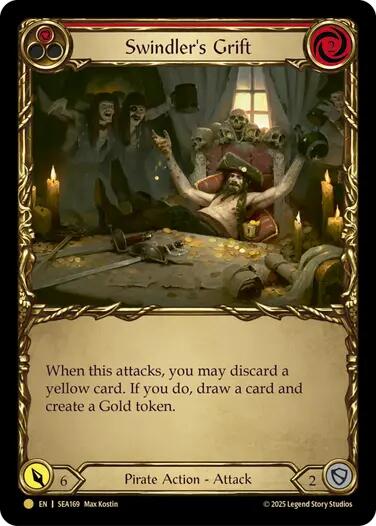 Swindler's Grift (Red) (Treasure) [SEA169] (High Seas)  Cold Foil | Good Games Morley