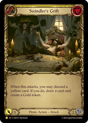 Swindler's Grift (Yellow) (Treasure) [SEA170] (High Seas)  Cold Foil | Good Games Morley