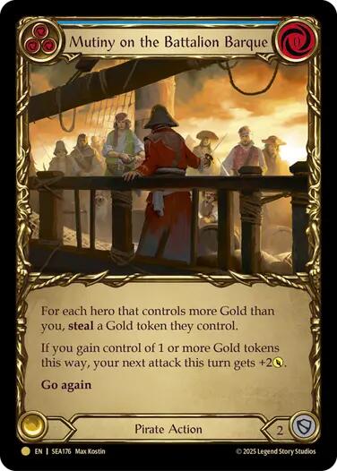Mutiny on the Battalion Barque (Treasure) [SEA176] (High Seas)  Cold Foil | Good Games Morley