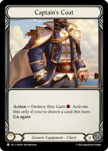 Captain's Coat (Treasure) [SEA181] (High Seas)  Cold Foil | Good Games Morley