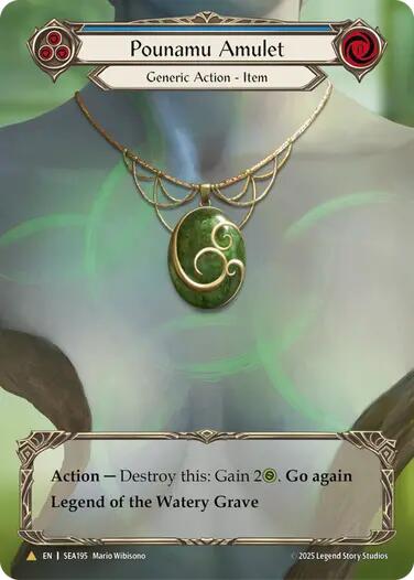 Pounamu Amulet (Treasure) [SEA195] (High Seas)  Cold Foil | Good Games Morley