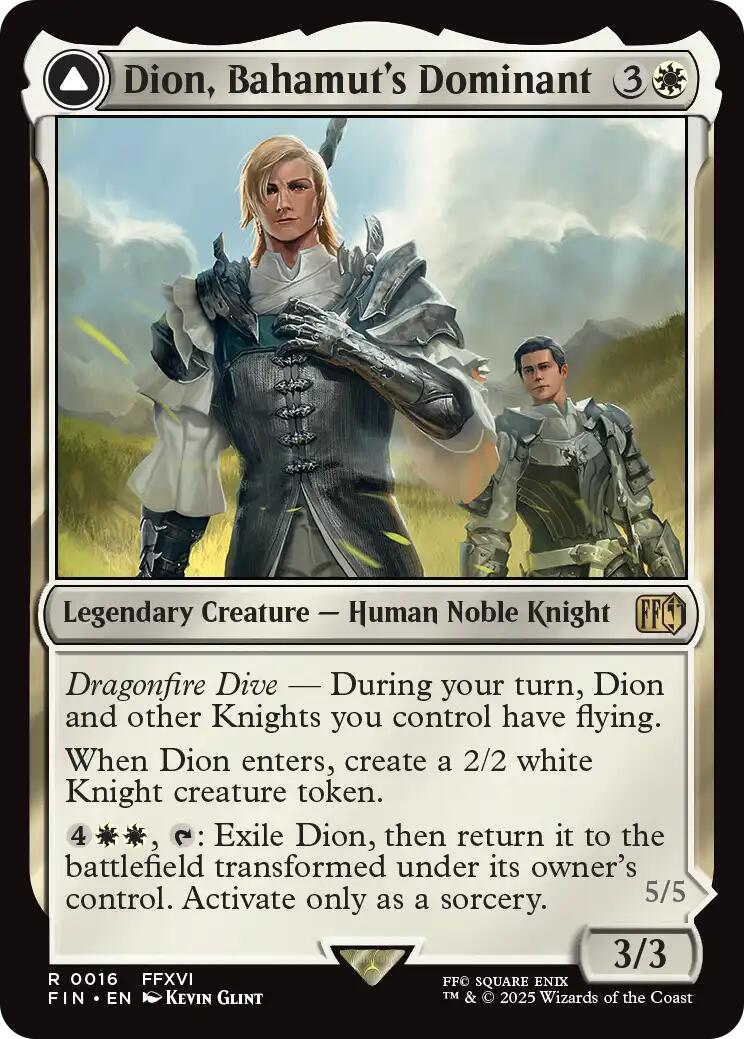 Dion, Bahamut's Dominant // Bahamut, Warden of Light [FINAL FANTASY] | Good Games Morley