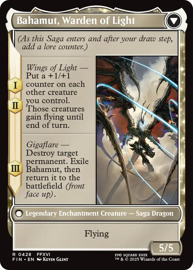 Dion, Bahamut's Dominant // Bahamut, Warden of Light (Extended Art) [FINAL FANTASY] | Good Games Morley