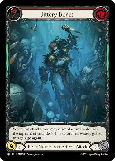 Jittery Bones (Red) [GEM049] (GEM Pack 2) | Good Games Morley