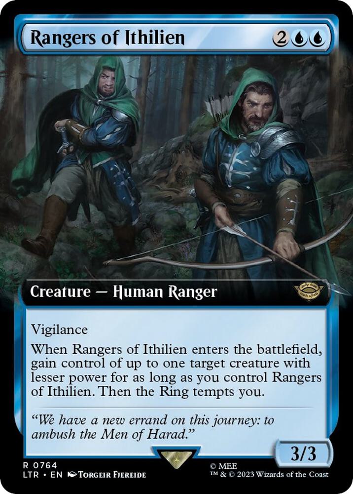 Rangers of Ithilien 764 (Universes Beyond: The Lord of the Rings: Tales of Middle-earth)  - Extended Art Surge Foil | Good Games Morley
