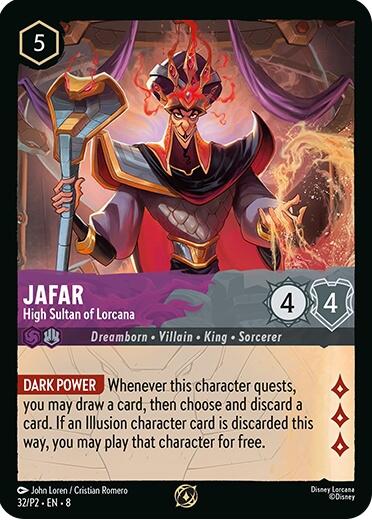 Jafar - High Sultan of Lorcana (Store Champion Participant) (32/P2) [Promo Cards] | Good Games Morley