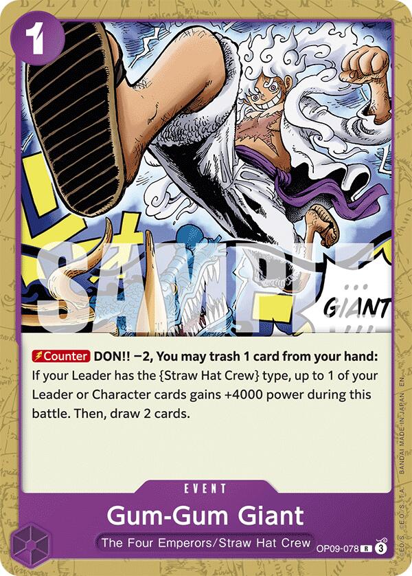 Gum-Gum Giant (Reprint) [Starter Deck: Purple/Black Monkey.D.Luffy] | Good Games Morley
