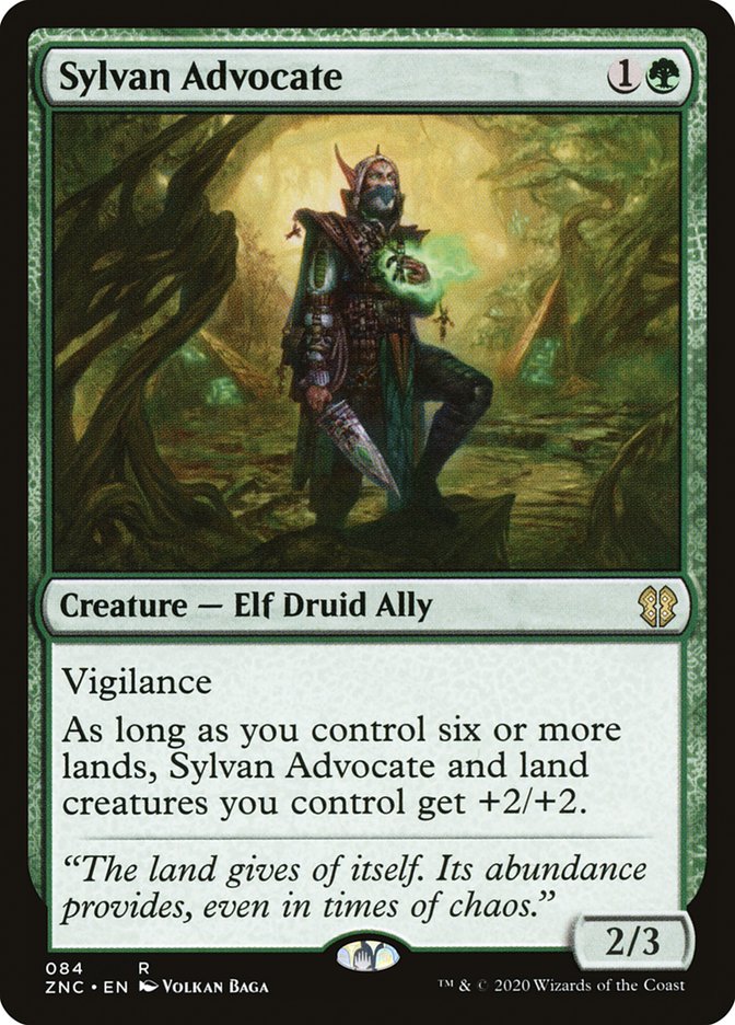 Sylvan Advocate 84/142 (Commander: Zendikar Rising)  | Good Games Morley