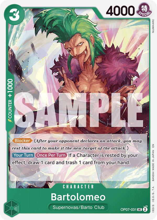Bartolomeo (Reprint) [Starter Deck: GREEN Jewelry Bonney] | Good Games Morley