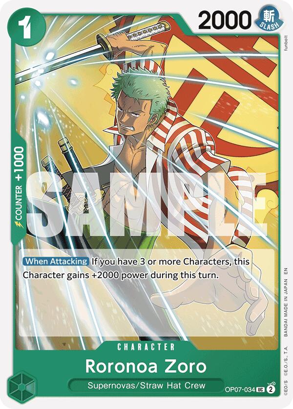 Roronoa Zoro (Reprint) [Starter Deck: GREEN Jewelry Bonney] | Good Games Morley