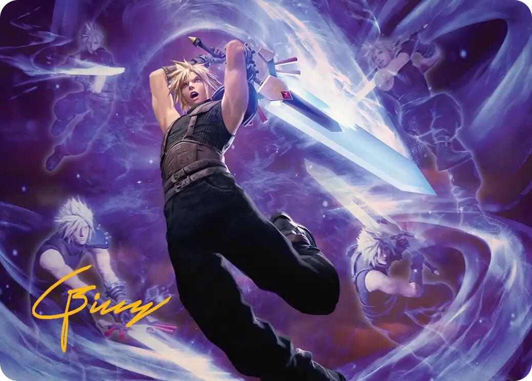 Cloud's Limit Break Art Card (Gold-Stamped Signature) [FINAL FANTASY Art Series] | Good Games Morley
