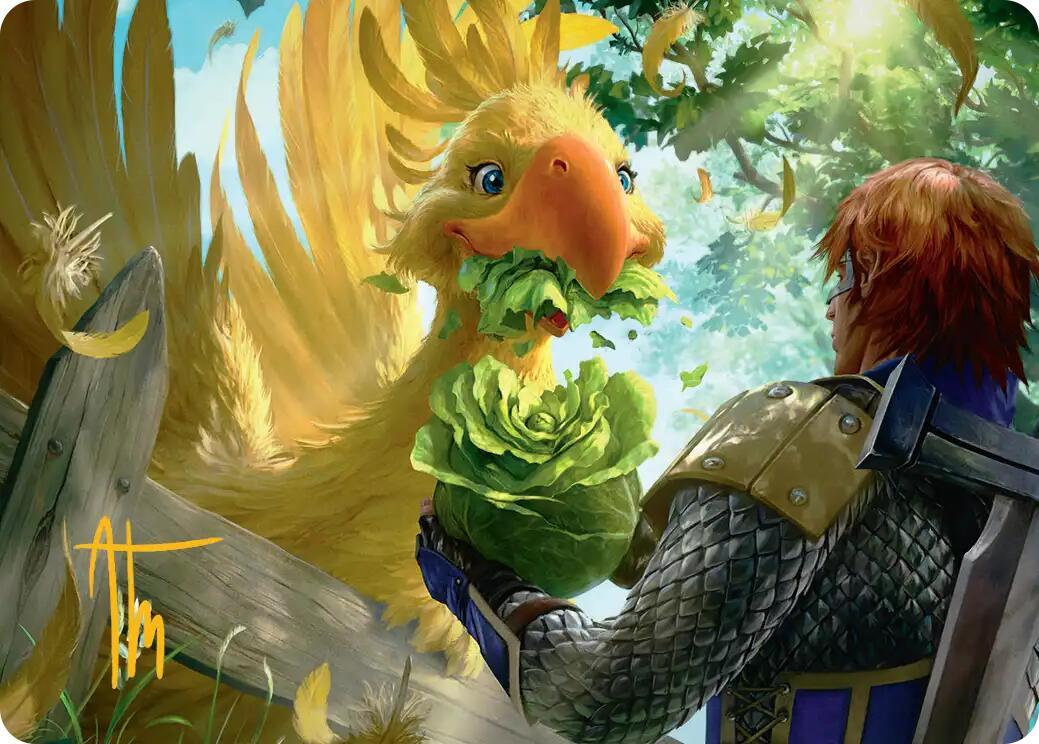 Gysahl Greens Art Card (Gold-Stamped Signature) [FINAL FANTASY Art Series] | Good Games Morley