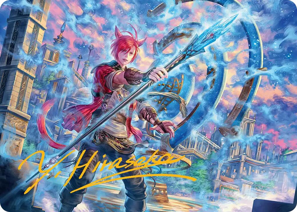G'raha Tia, Scion Reborn Art Card (19) (Gold-Stamped Signature) [FINAL FANTASY Art Series] | Good Games Morley