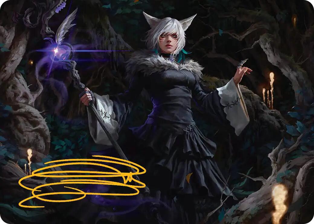 Y'shtola, Night's Blessed Art Card (21) (Gold-Stamped Signature) [FINAL FANTASY Art Series] | Good Games Morley