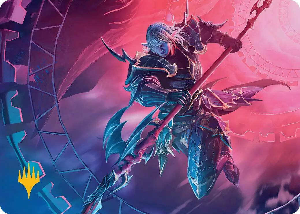 Estinien Varlineau Art Card (Gold-Stamped Planeswalker Symbol) [FINAL FANTASY Art Series] | Good Games Morley