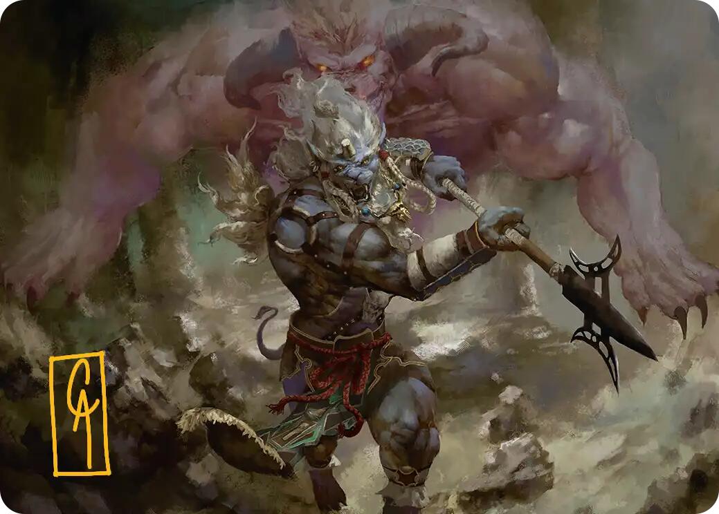 Kimahri, Valiant Guardian Art Card (Gold-Stamped Signature) [FINAL FANTASY Art Series] | Good Games Morley