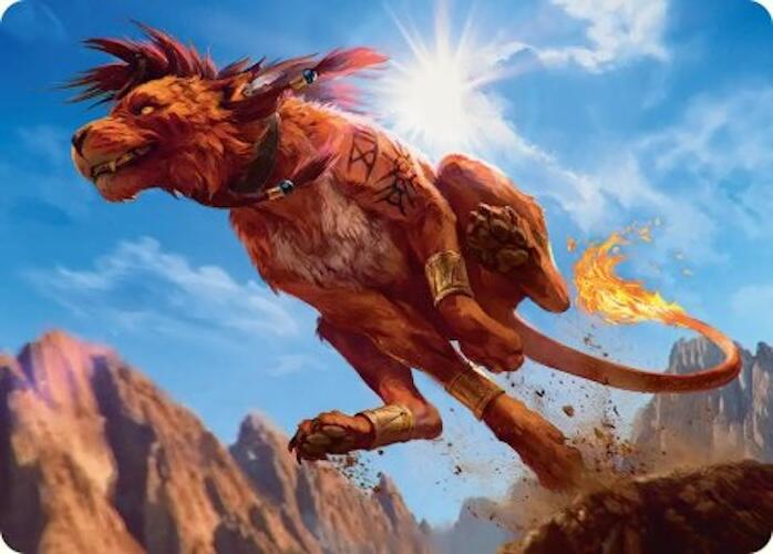 Red XIII, Proud Warrior Art Card [FINAL FANTASY Art Series] | Good Games Morley