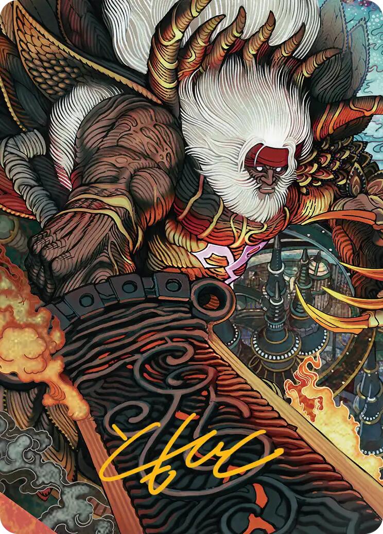 Braska's Final Aeon Art Card (Gold-Stamped Signature) [FINAL FANTASY Art Series] | Good Games Morley