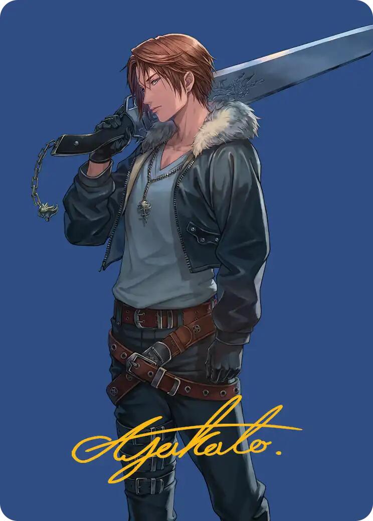 Squall, SeeD Mercenary Art Card (Gold-Stamped Signature) [FINAL FANTASY Art Series] | Good Games Morley