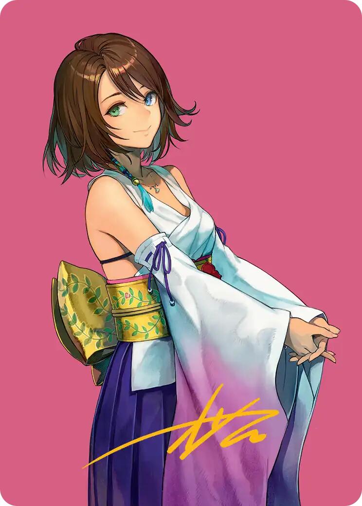 Yuna, Hope of Spira Art Card (Gold-Stamped Signature) [FINAL FANTASY Art Series] | Good Games Morley