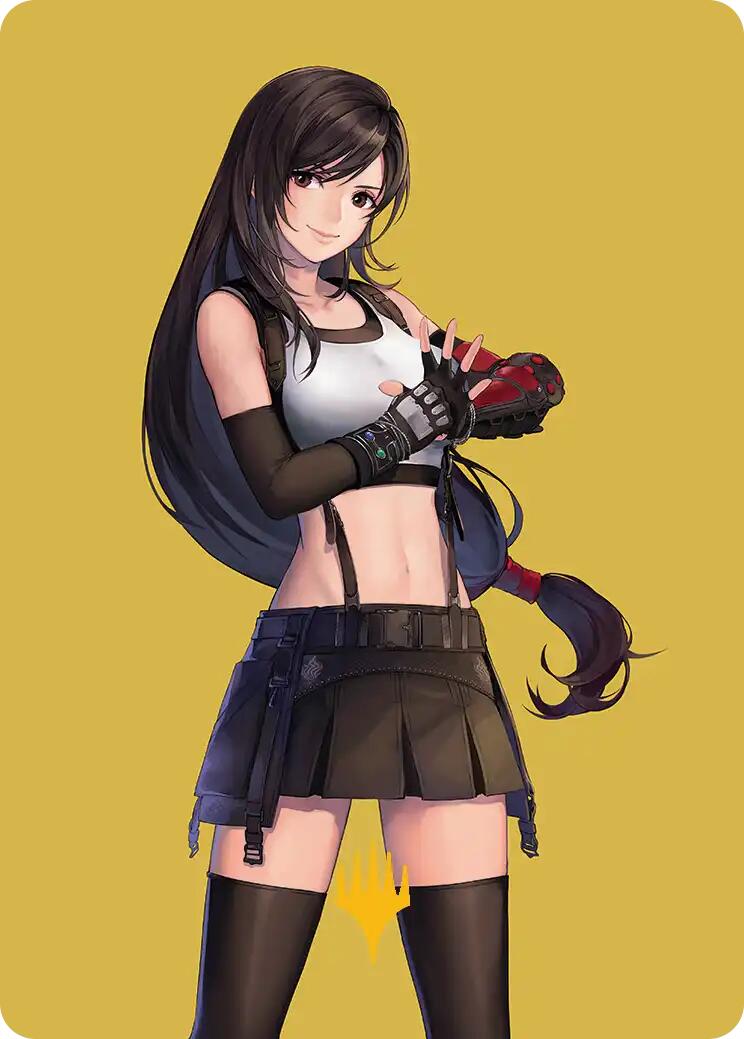 Tifa, Martial Artist Art Card (Gold-Stamped Planeswalker Symbol) [FINAL FANTASY Art Series] | Good Games Morley