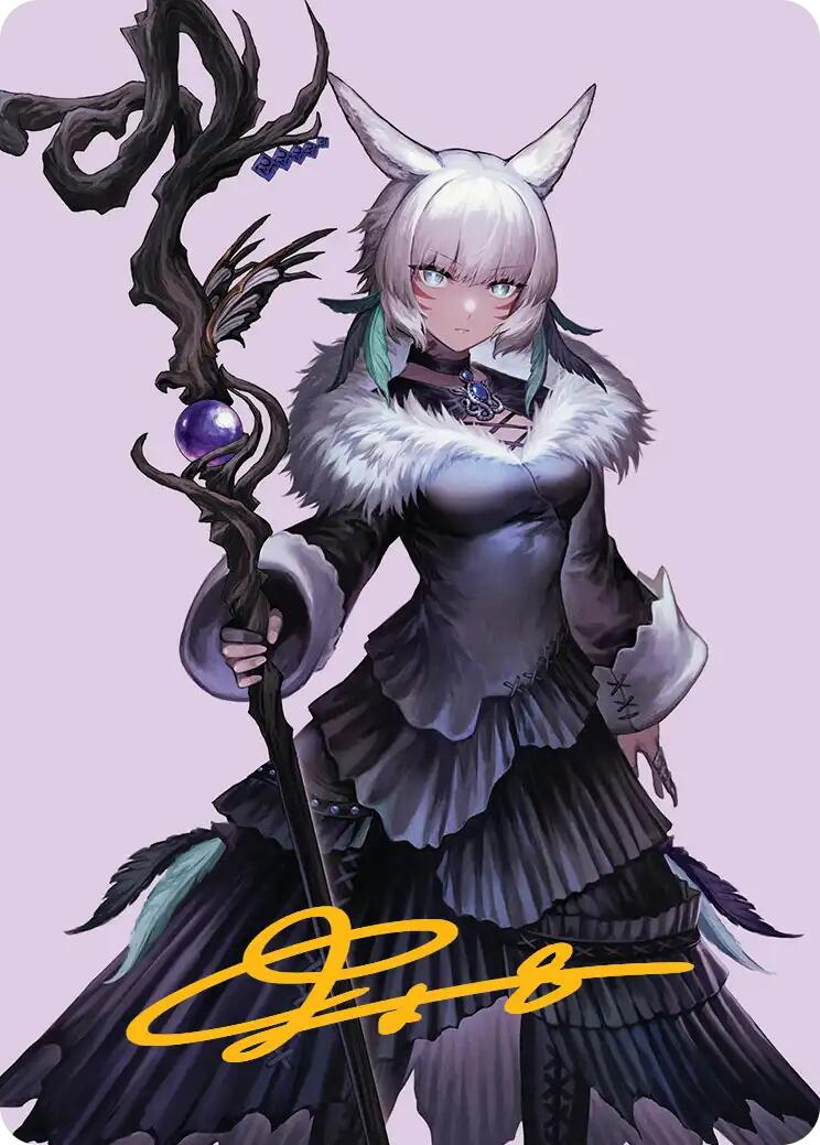 Y'shtola, Night's Blessed Art Card (53) (Gold-Stamped Signature) [FINAL FANTASY Art Series] | Good Games Morley