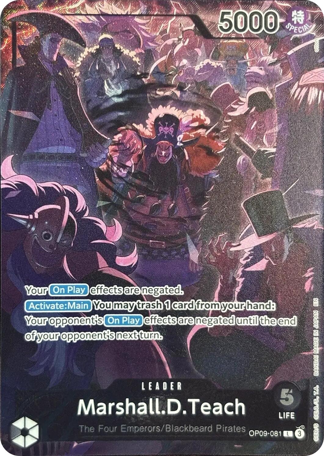 Marshall.D.Teach (English Version 2nd Anniversary Set) [One Piece Promotion Cards] | Good Games Morley