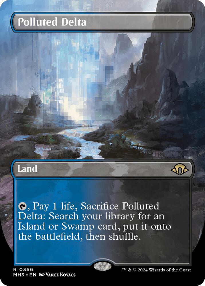 Polluted Delta 356/319 (Modern Horizons 3)  - Borderless Foil | Good Games Morley