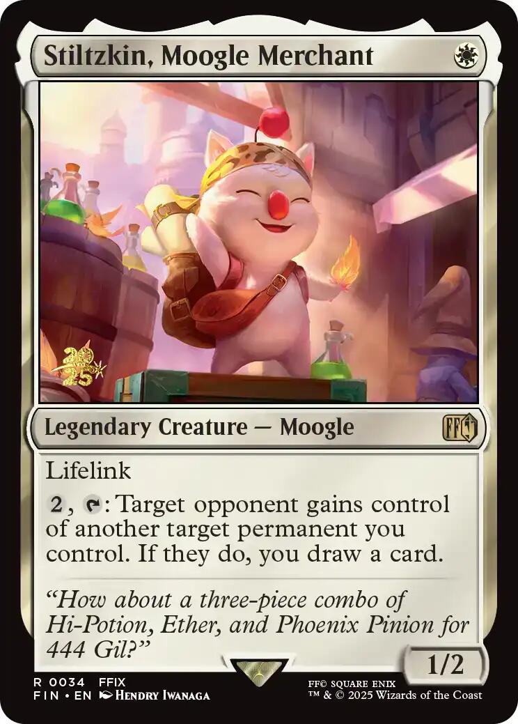 Stiltzkin, Moogle Merchant [FINAL FANTASY Prerelease Promo] | Good Games Morley
